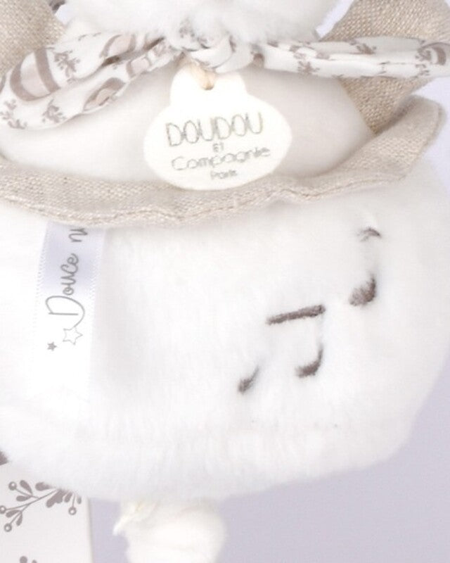 Doudou ET Compagnie Boitie A Musique Musical Toy Rabbit 20cm White
