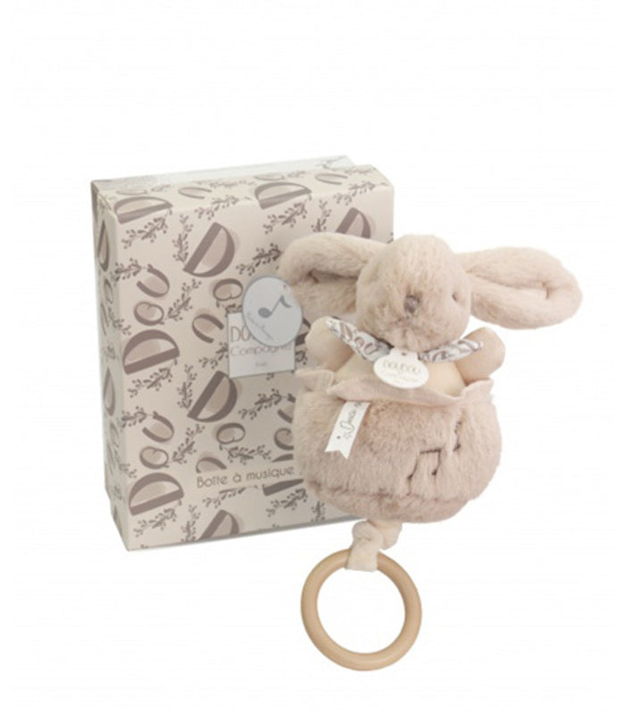 Doudou ET Compagnie Boitie A Musique Toy Rabbit 20cm Beige