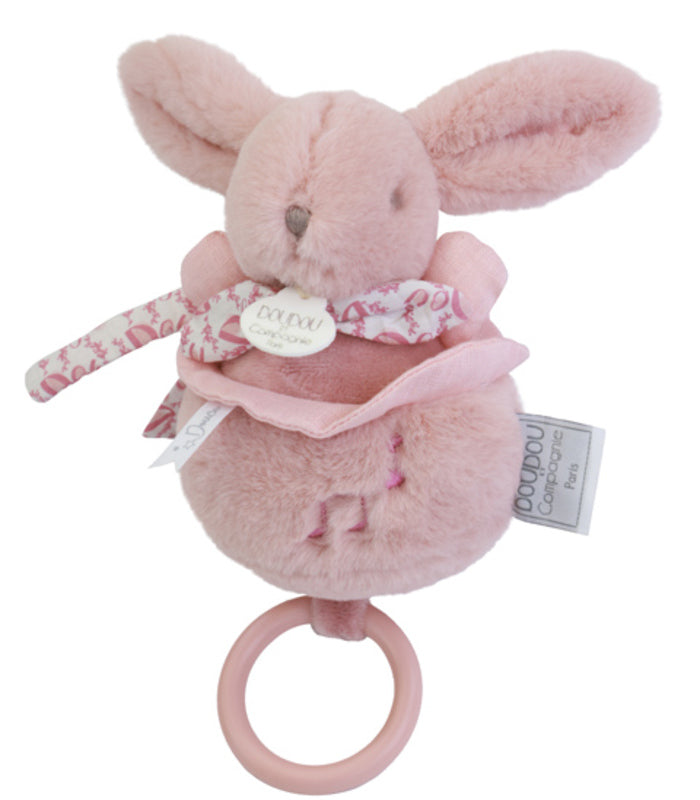 Doudou ET Compagnie Boitie A Musique Toy Rabbit 20cm Rose