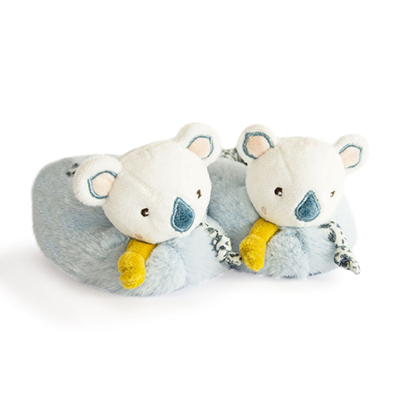 Doudou ET Compagnie MON Petit Yoca Le Koala Rattle Booties (0-6m) Bleu