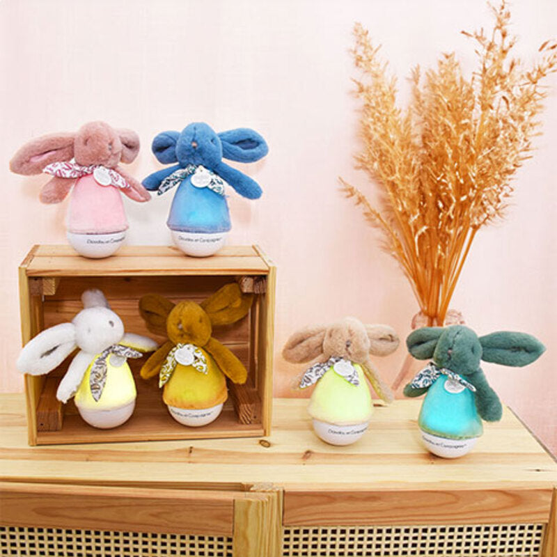 Doudou Et Compagnie Veilleuse Musicale Bunny Night Light 16cm Beige