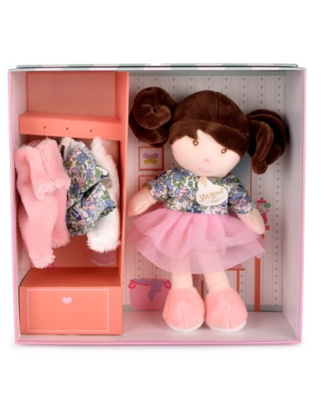 Doudou Et Compagnie Jolijou My First Doll Wardrobe 21cm Emilie & Her Clothes
