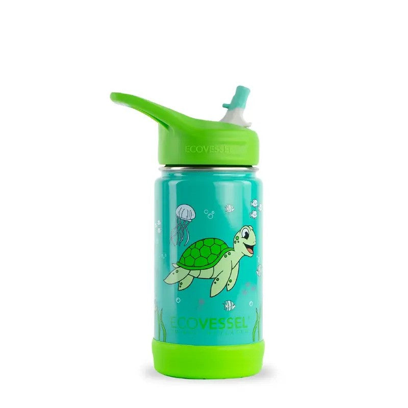 Ecovessel® Frost Kids Insulated Straw Bottle 12oz Ocean