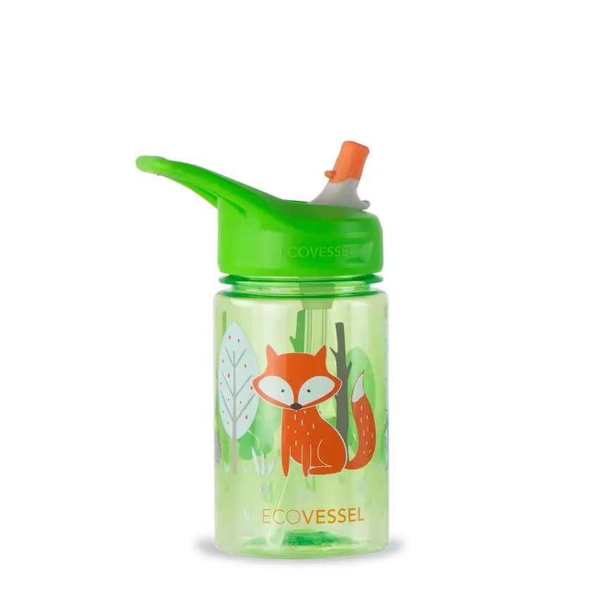 Ecovessel® Splash Straw Bottle 12OZ Fox