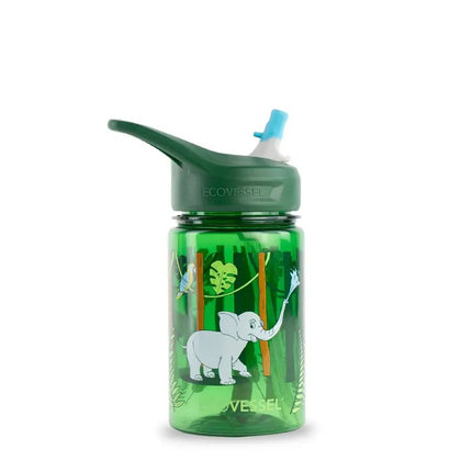 Ecovessel® Splash Straw Bottle 12OZ Jungle