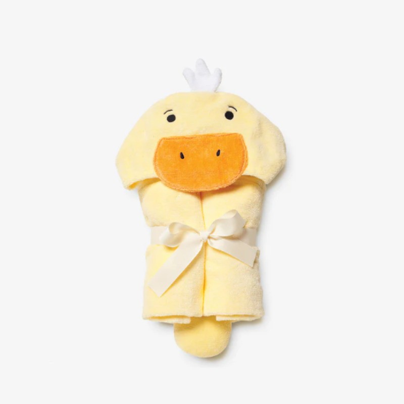 Elegant Baby Hooded Baby Bath Wrap Ducky Yellow Jaune