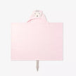 Elegant Baby Hooded Baby Bath Wrap Mouse Pink Rose