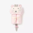 Elegant Baby Hooded Baby Bath Wrap Mouse Pink Rose