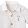 Elegant Baby Collared Shortall Dreamscape Up & Away Grey Gris