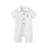 Elegant Baby Collared Shortall Dreamscape Up & Away Grey Gris