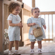 Elegant Baby Embroidered Bunny Easter Dress & Short Set