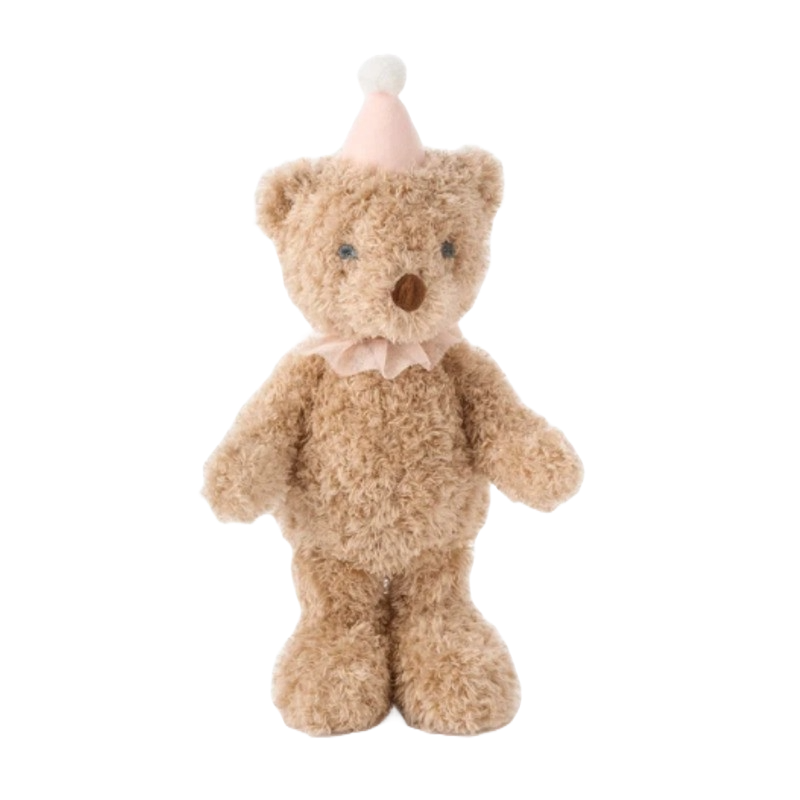 Elegant Baby Gift Box Plush Toy Birthday Bear Pink