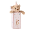 Elegant Baby Gift Box Plush Toy Birthday Bear Pink