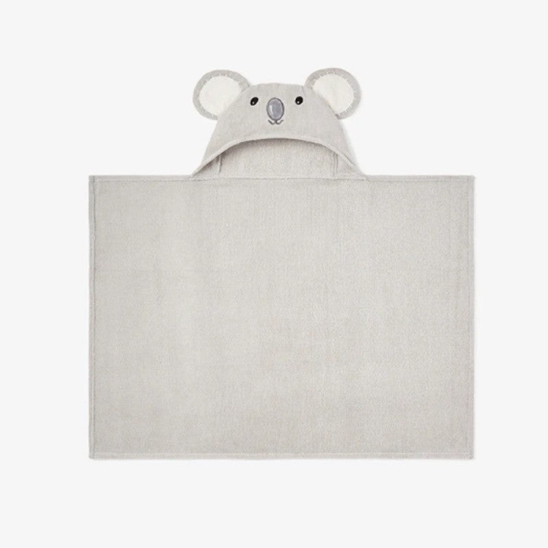 Elegant Baby Hooded Baby Bath Wrap Koala Gray Gris