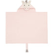 Elegant Baby Hooded Baby Bath Wrap Unicorn Pink Rose