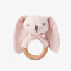 Elegant Baby Ring Rattle-4 Muslin Pink Bunny