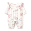 Elegant Baby Organic Muslin Jumpsuit Violet Ice Fairytale Wonderland (Size 6-9m)