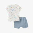 Elegant Baby Organic Muslin Tee & Short Set Ocean Adventure