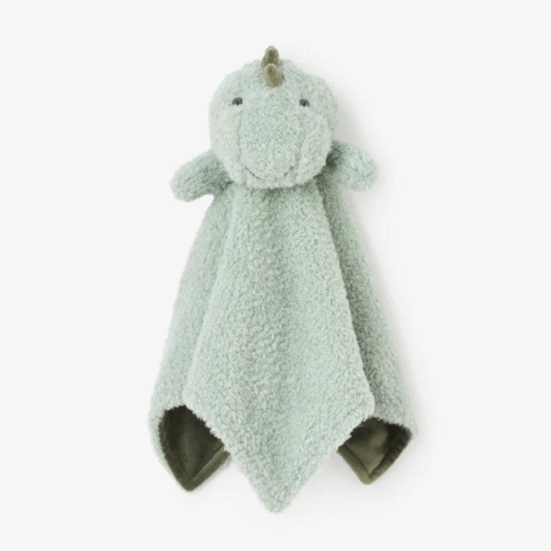 Elegant Baby Security Blankie Blanket Dinosaur Sage Sauge 15x15