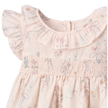 Elegant Baby Smocked Babydoll Top & Bloomer Set Fleur de Provence Pink Rose