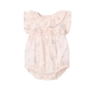 Elegant Baby Smocked Bubble Cotton Fleur de Provence Pink Rose
