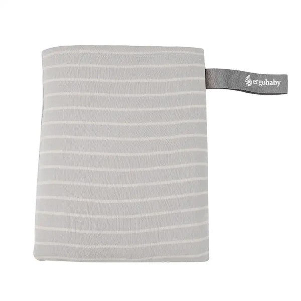 Ergobaby Aura Sustainably Sourced Knit Baby Wrap Grey Stripes