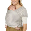 Ergobaby Aura Sustainably Sourced Knit Baby Wrap Grey Stripes