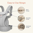 Ergobaby Omni Deluxe Mesh Soft Olive (7-45lbs, 0-4Yrs)