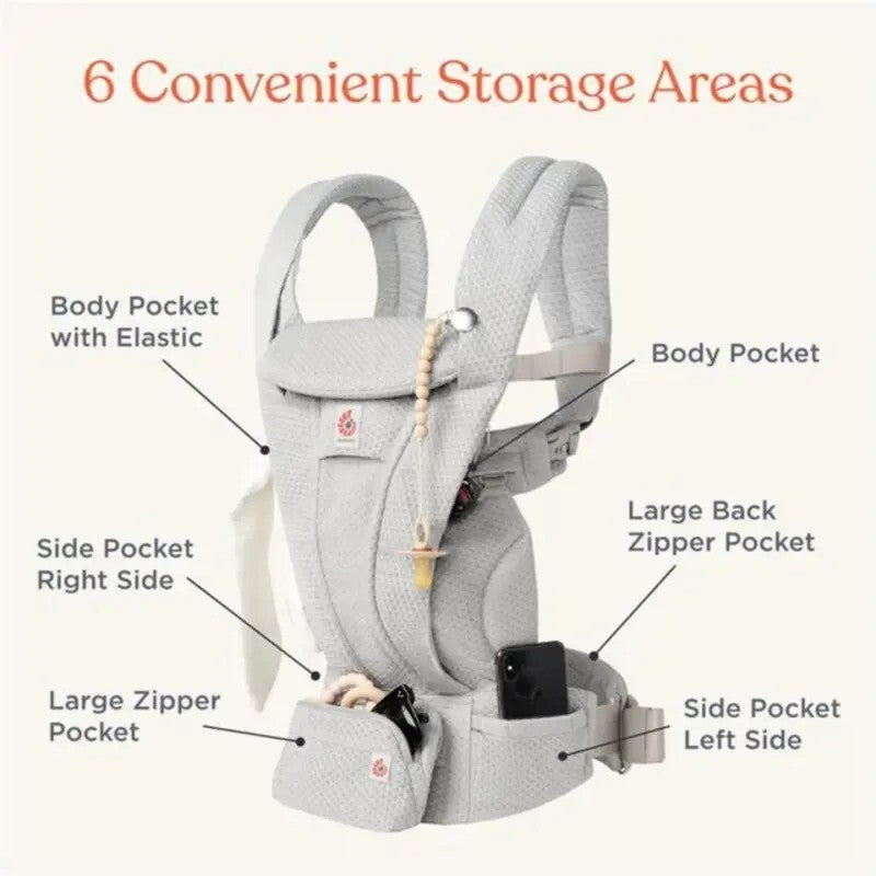 Ergobaby Omni Deluxe Mesh Soft Olive (7-45lbs, 0-4Yrs)