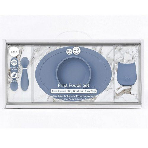 Ezpz - First Food Set - Indigo 4M+