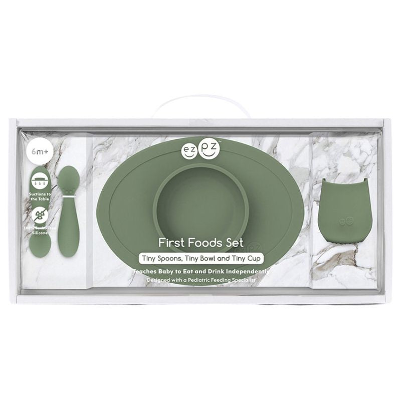 Ezpz - First Food Set - Olive 6M