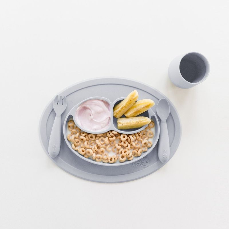 Ezpz - Mini Feeding Set - Pewter 6M