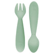 Ezpz - Mini Utensils (Spoon + Fork) - Sage 12M