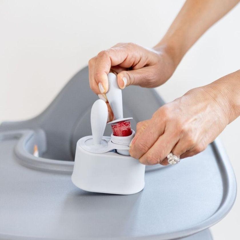 Ezpz - Tiny Pops Popsicle - Pewter 4M-Plus