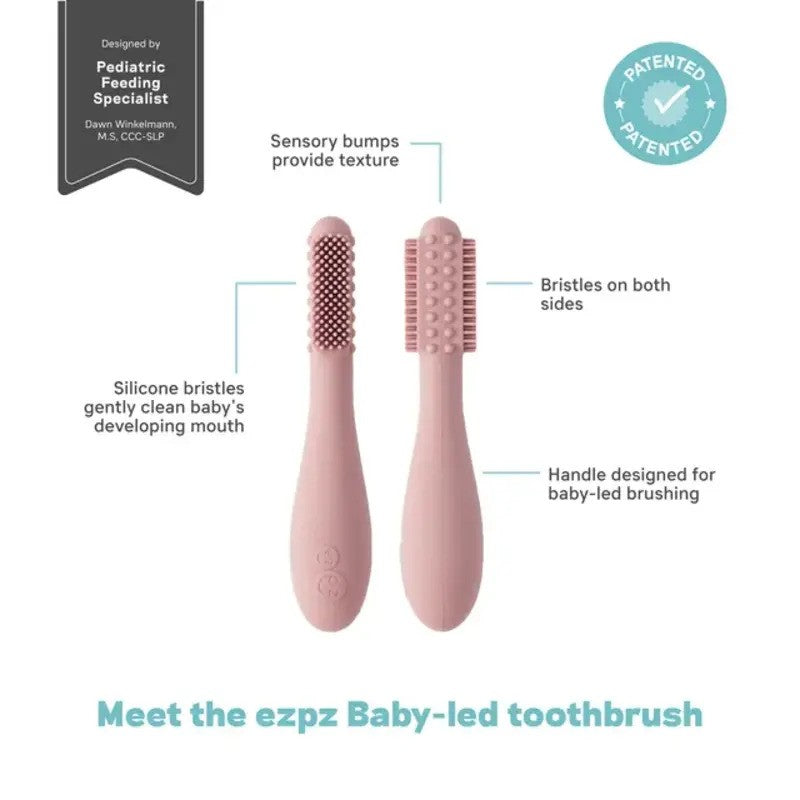 Ezpz Baby Led Toothbrush Blush 4M-Plus
