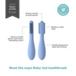 Ezpz Baby Led Toothbrush Indigo 4M-Plus