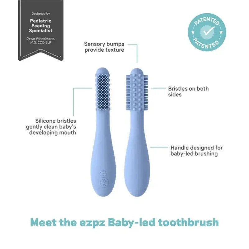 Ezpz Baby Led Toothbrush Indigo 4M-Plus