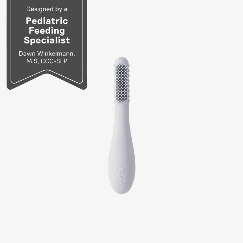 Ezpz Baby Led Toothbrush Pewter 4M-Plus