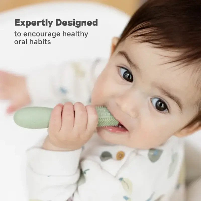 Ezpz Baby Led Toothbrush Sage 4M-Plus
