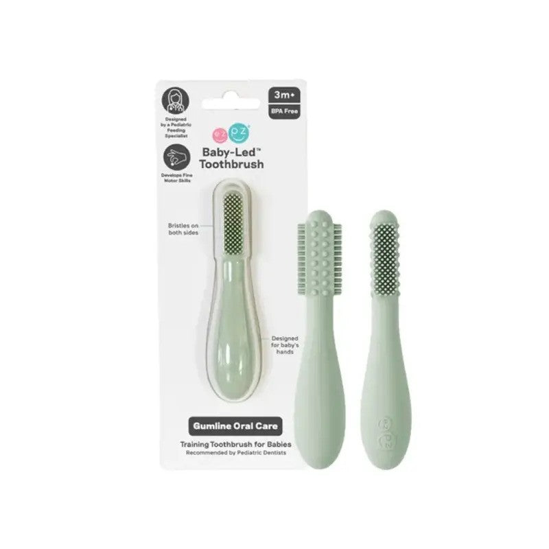 Ezpz Baby Led Toothbrush Sage 4M-Plus