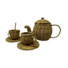 Five Little Ducks Rattan Tea Sets Natural