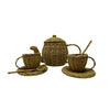 Five Little Ducks Rattan Tea Sets Natural