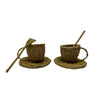 Five Little Ducks Rattan Tea Sets Natural