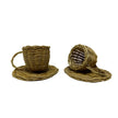 Five Little Ducks Rattan Tea Sets Natural