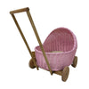 Five Little Ducks Rattan Strolley Pink