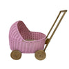 Five Little Ducks Rattan Strolley Pink