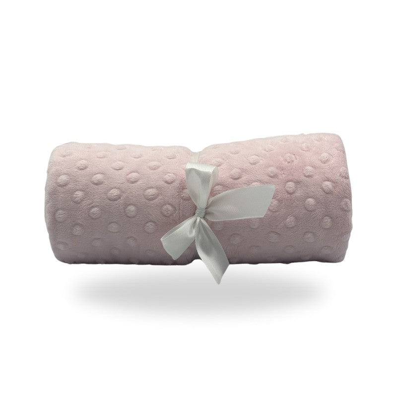 Five Little Ducks Minky Blanket Baby Pink