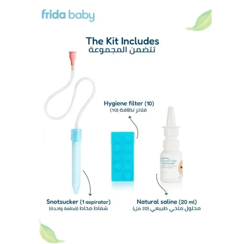 Fridababy NoseFrida The Snotsucker Saline Kit (0m-Plus)