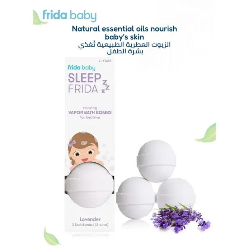 Fridababy SleepFrida Natural Vapor Bath Bombs Lavender (3pack 2yrs-Plus)