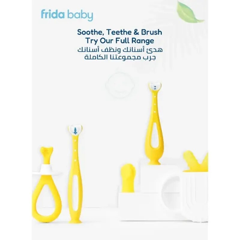 Fridababy Training Toothbrush With Soft Silicone Bristles (6m-Plus)